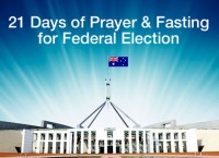 Australië 21 dae van gebed vir nasionale verkiesings