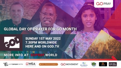 GO BID - Wêrelddag van Gebed vir GO MAAND - 1 Mei 2022
