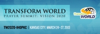 Transformeer Wêreldgebedsberaad: Visie 2020, 24-27 Maart 2013