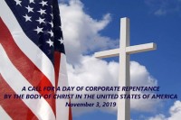 Amerikaanse oproep vir &amp;#39;n dag van korporatiewe bekering - 3 Nov 2019