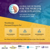 Wêrelddag van Gebed vir Kerkplanting 9 Okt 9vm